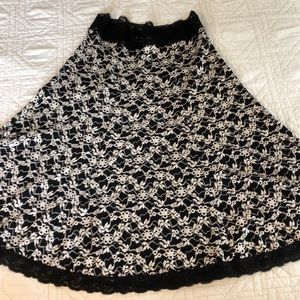 Cabi lace skirt